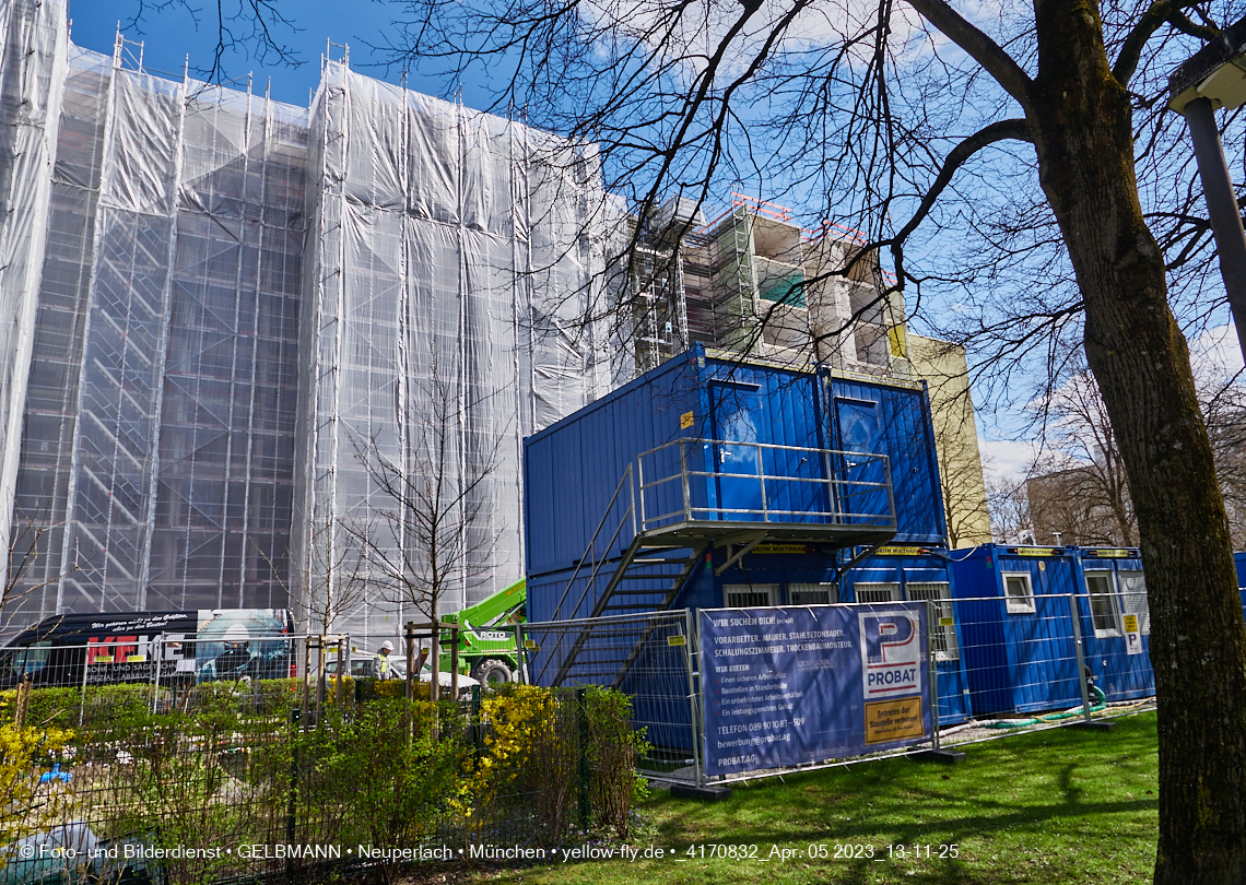 05.04.2023 - Baustelle Kurt-Eisner-Straße in Neuperlach